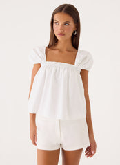 Quinton Top - White