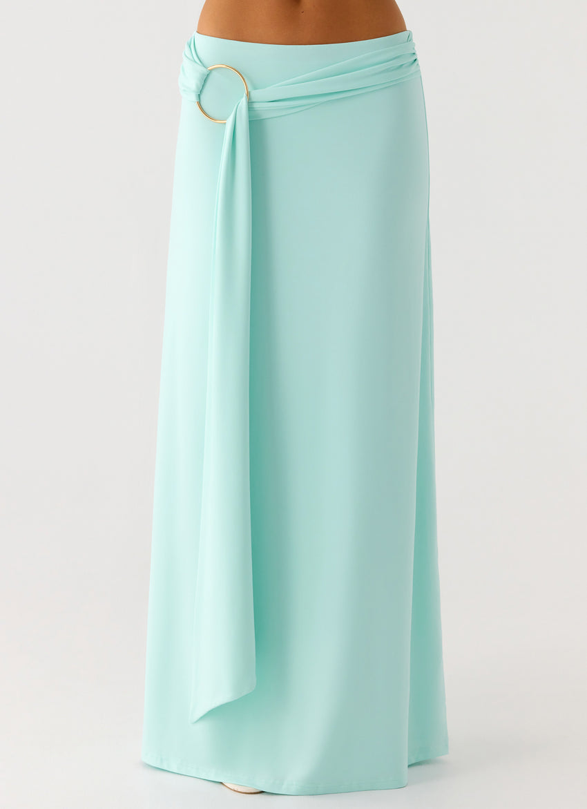 Ravi Maxi Skirt - Aqua