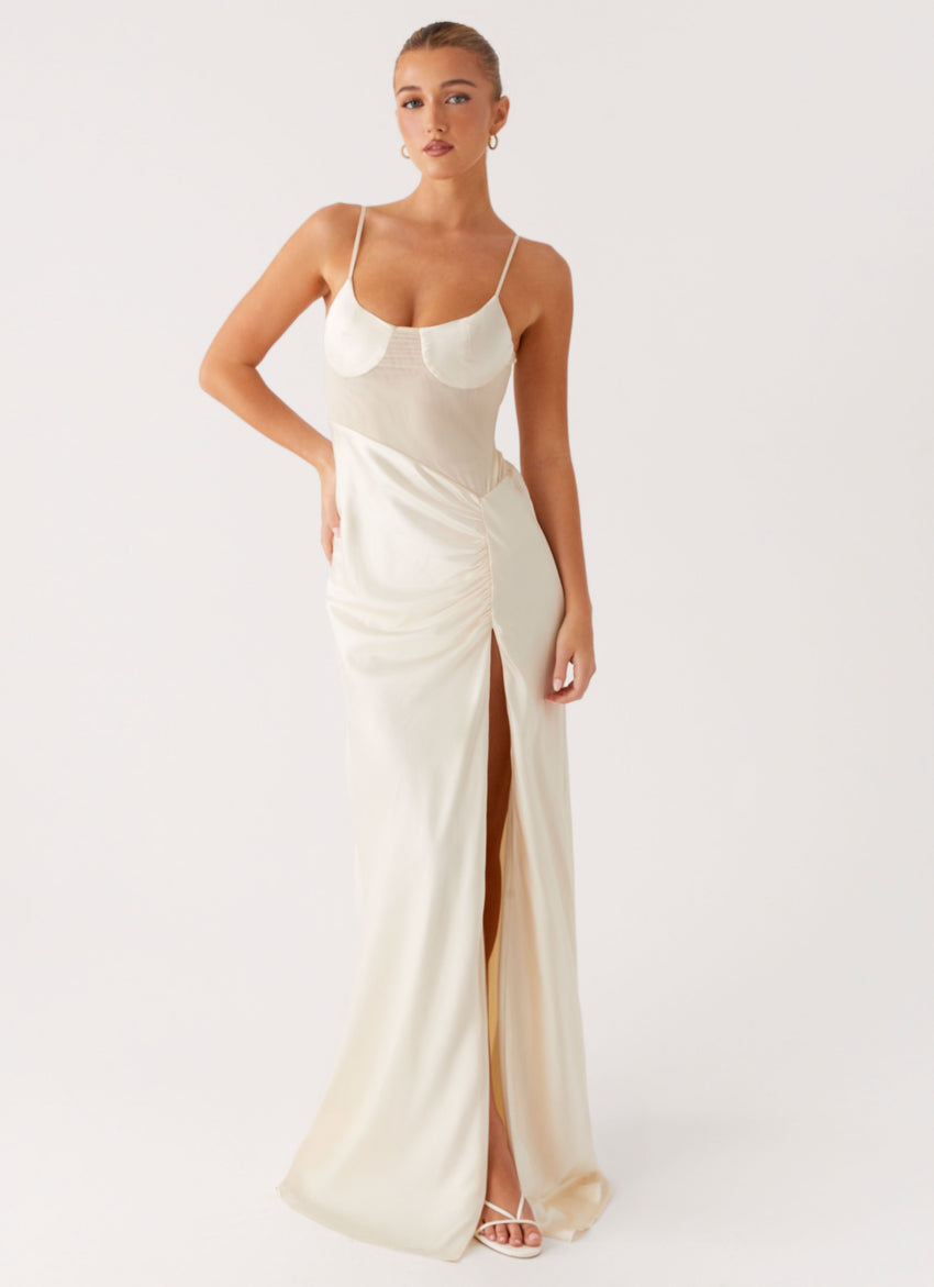 Rising Sun Maxi Dress - Off White