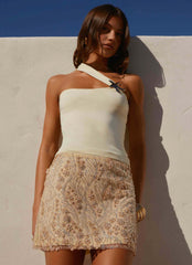 Sea Spray Strap Top - Yellow