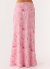Soulful Low Rise Maxi Skirt - Vintage Floral