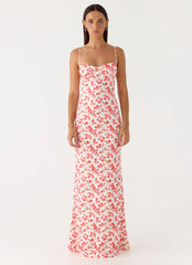 Vamonos Maxi Dress - Porcelain Rose