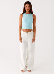 Veda Tank Top - Turquoise