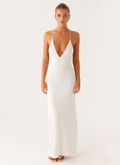 Yalina Knit Maxi Dress - Ivory